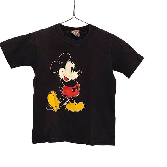 Disney Mickey Mouse T-Shirt Kids Size S 6-8 Disney Store Vintage Made In USA
